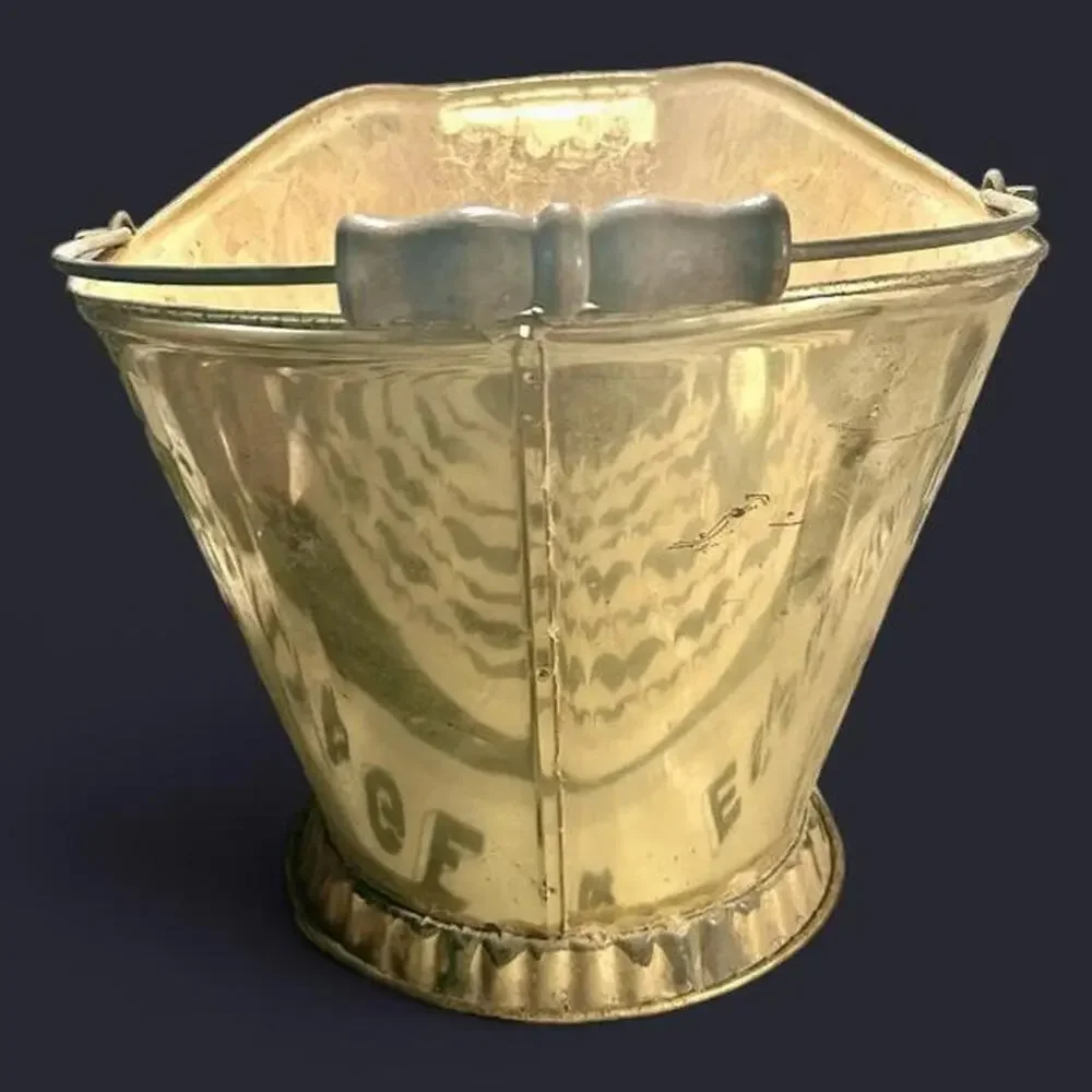 🚨 ANTIQUE Brass Coal Pail Scuttle Bucket Fireplace, Planter, Wine Cooler, etc🔥